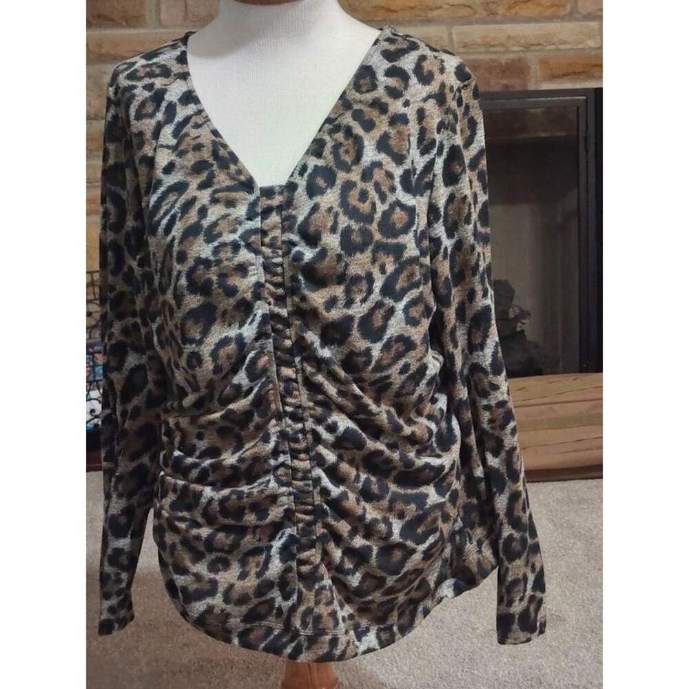 Marc Bouwer Animal Print top